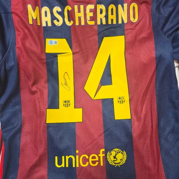 [BUNJANG] Barcelona Javier Mascherano Signed Jersey 2014-15 / 베켓인증 14-15 바르셀로나 마스체라노 사인 유니폼 판매