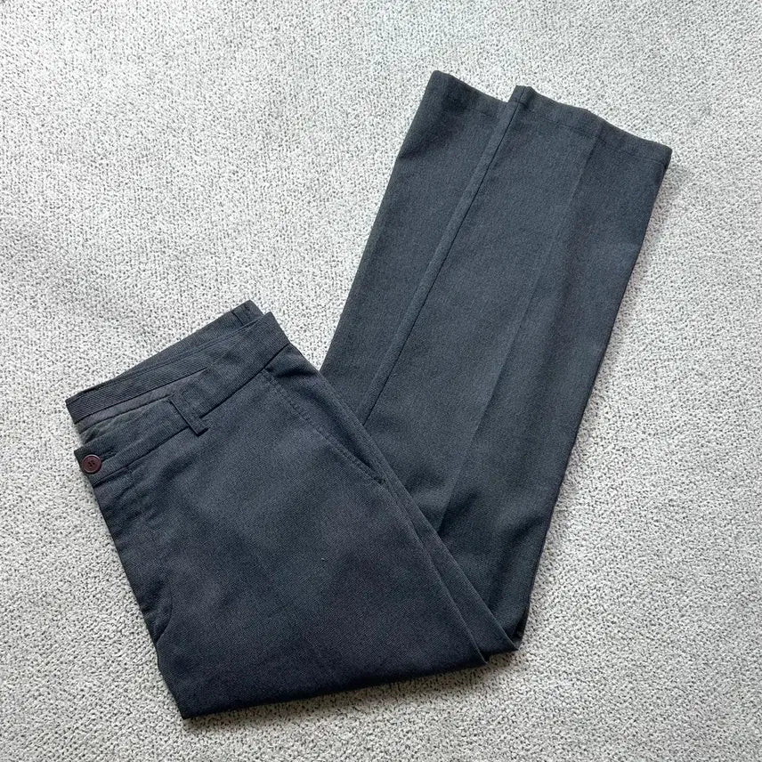 [BUNJANG] Hazzys Charcoal Gray Wool Blend Dress Pants 84 / 헤지스 정장 슬랙스 팬츠 차콜 그레이 84