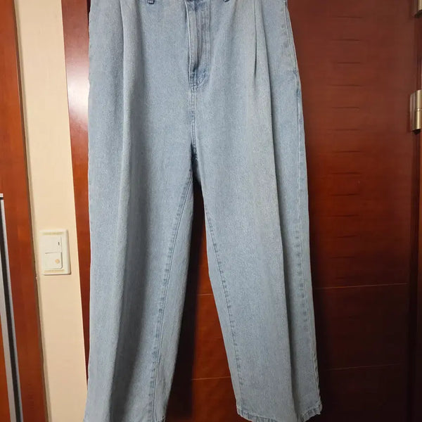 [BUNJANG] AMOMENTO Garcon Denim Pants Light Blue (L) / 아모멘토 가르손 데님 팬츠 연청 (L사이즈)