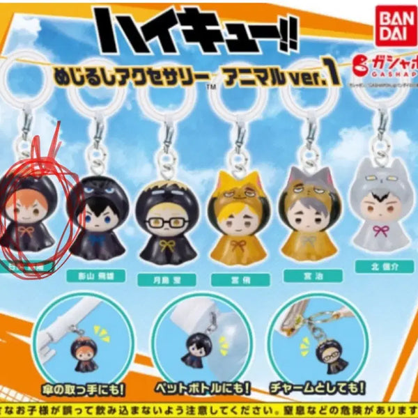 [BUNJANG] Haikyuu!! Ubi Mezurushi Gacha Keyring (Hinata) / 하이큐 우비 메지루시 가챠 키링 (히나타)