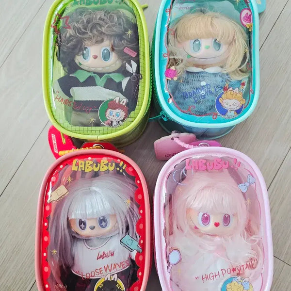[BUNJANG] Labubu Hair Salon Display Pouch Set / 라부부 헤어 살롱 디스플레이 백 파우치 4종 개별 또는 일괄 판매합니다.