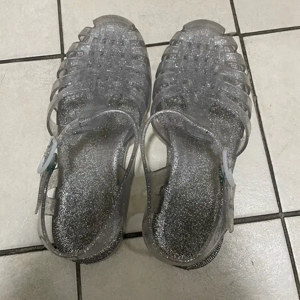 [BUNJANG] Meduse Glitter Jelly Sandals Size 38 / 메듀즈 샌들 젤리슈즈 글리터 38