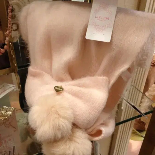 [BUNJANG] LIZ LISA Strawberry Milk Pin-Tuck Himekaji Latte Gyaru Hime Gyaru Ribbon Muffler / 리즈리사 딸기우유 핀터깔 대대장 히메카지 라떼갸루 히메갸루 리본 머플러
