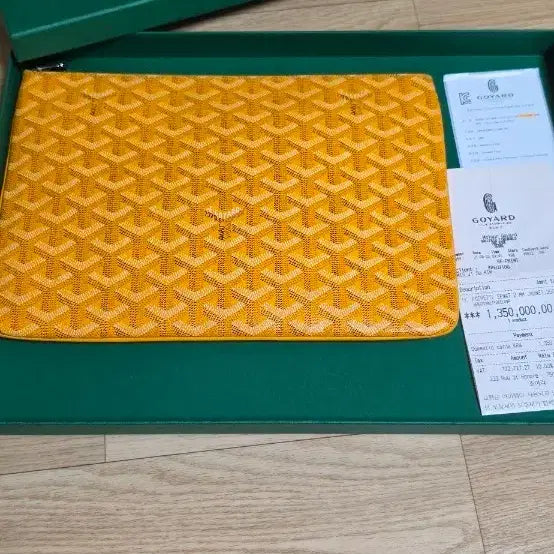 [BUNJANG] Goyard Senat MM Clutch Yellow / 고야드 세나2 스페셜 옐로우 MM 클러치