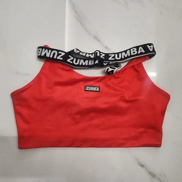 [BUNJANG] Zumba Bra Top - Bright Orange, M / 줌바 탑
