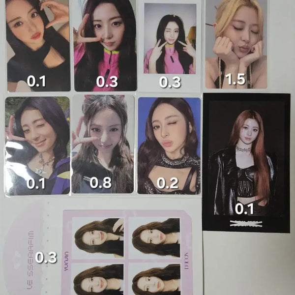 [BUNJANG] LE SSERAFIM Huh Yunjin Photocard Set / 르세라핌 허윤진 포카 네컷