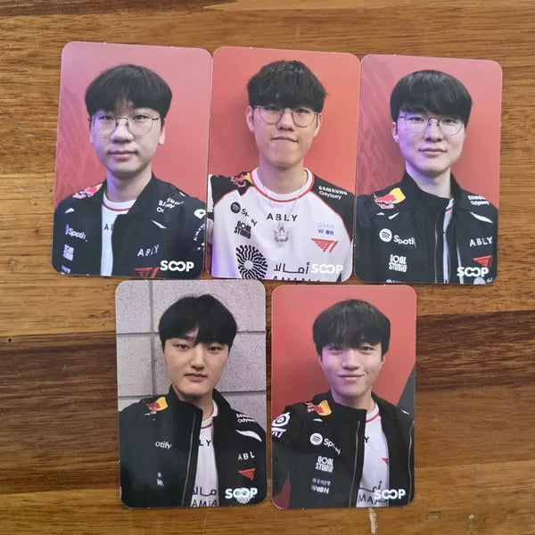 [BUNJANG] T1 MSI Forest Bundle Set Photocards (5 types) / 티원 t1 msi 숲 포토카드 5종 일괄