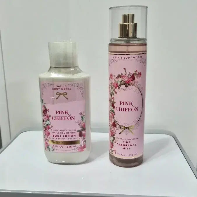 [BUNJANG] Bath & Body Works Pink Chiffon Body Lotion & Mist Set / (새상품) 배쓰앤바디웍스 핑크쉬폰 바디로션,미스트 세트
