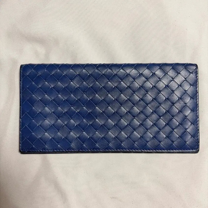 [BUNJANG] Bottega Veneta Intrecciato Long Wallet Navy / 보테가베네타 인트레치아토 장지갑 네이비
