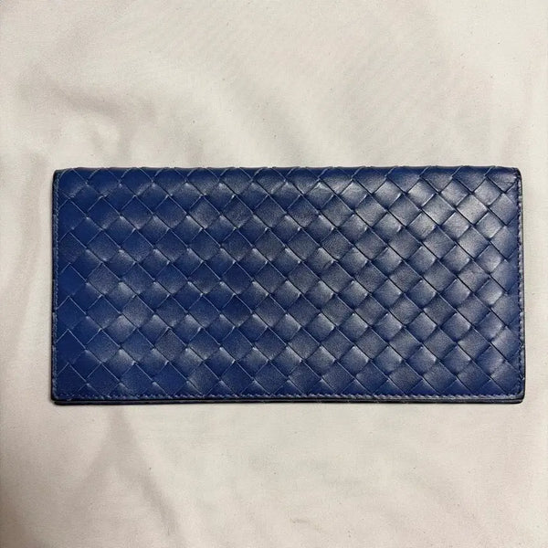 [BUNJANG] Bottega Veneta Intrecciato Long Wallet Navy / 보테가베네타 인트레치아토 장지갑 네이비