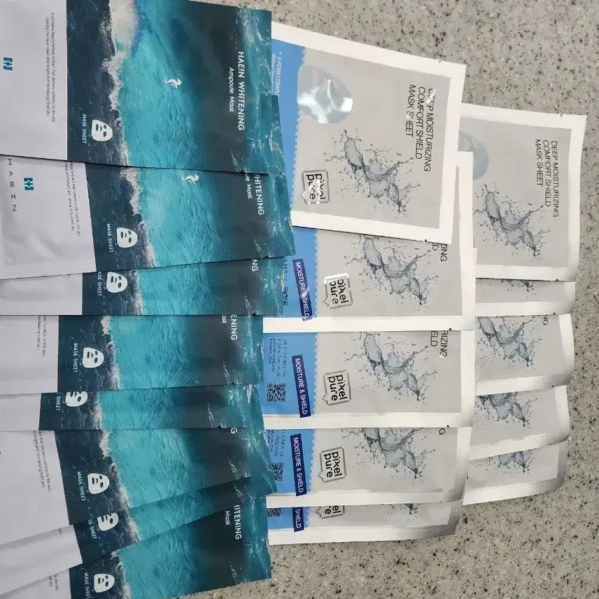 [BUNJANG] Pixel Pure & Haein Whitening Mask Pack Bundle (18 Sheets) / 마스크팩18매