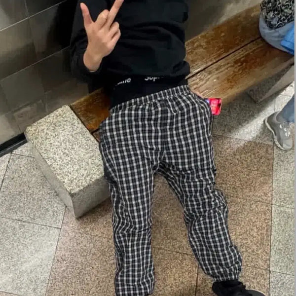 [BUNJANG] Supreme Plaid Warm-Up Pants / 슈프림 플레이드 웜업 팬츠