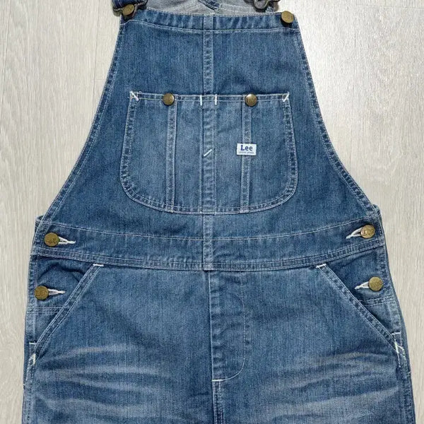 [BUNJANG] Lee Denim Overall Mini Dress / Lee 멜빵 원피스 데님 스몰
