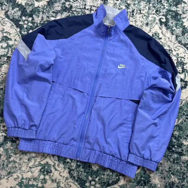 [BUNJANG] Nike 90s Color-Block Windbreaker Jacket (XL) / 90s Nike 나이키 삼나스포츠 배색 올드스쿨 바람막이 자켓 (XL)