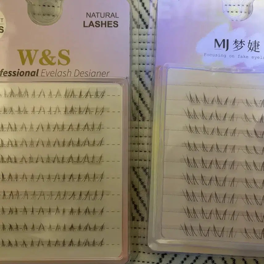 [BUNJANG] Artificial Undereyelashes - 2 Types Bundle / 인조 조각 가닥 언더래쉬 언더속눈썹 2종 일괄
