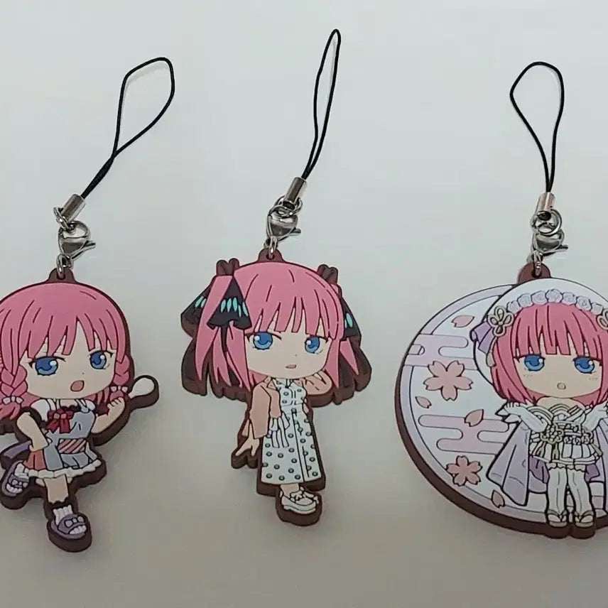 [BUNJANG] The Quintessential Quintuplets Nino Chibi Rubber Strap Set / 5등분의 신부 니노 고무키링