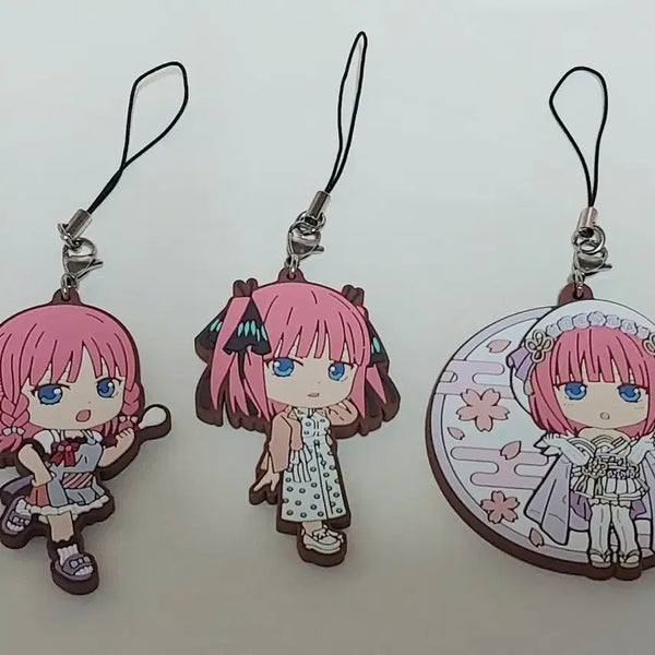 [BUNJANG] The Quintessential Quintuplets Nino Chibi Rubber Strap Set / 5등분의 신부 니노 고무키링