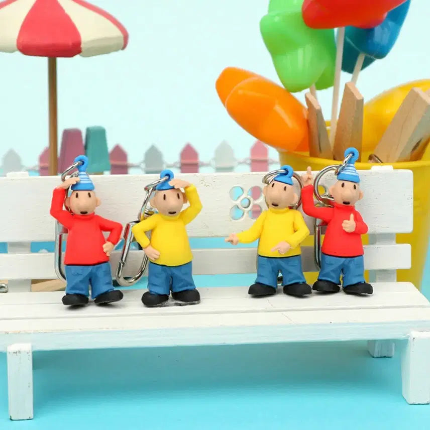 [BUNJANG] Pat & Mat Figurine Keychains (Set of 2) / 패트와매트 피규어 키링 1+1 커플키링 2종 판매합니다!!