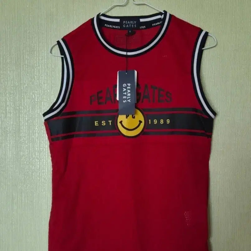 [BUNJANG] Parigates Sleeveless T-shirt Red / 파리게이츠 민소매 티셔츠 레드55