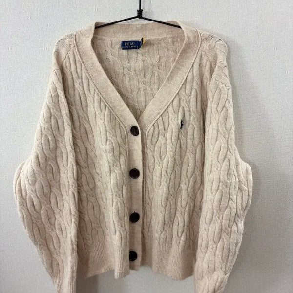 [BUNJANG] Polo Ralph Lauren Cable Knit Cardigan L / 폴로 랄프로렌 (Polo) 케이블 니트 가디건 L