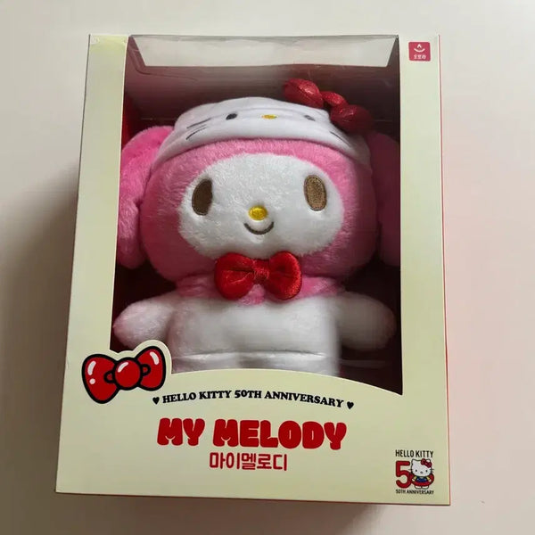 [BUNJANG] Sanrio My Melody x Hello Kitty 50th Anniversary Plush Doll / 마이멜로디 헬로키티 50주년 봉제인형