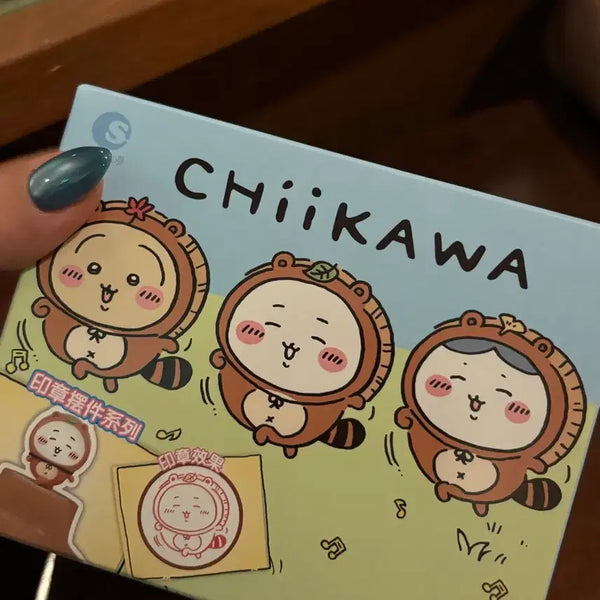 [BUNJANG] Chiikawa Forest Tanuki Stamp Figure / 치이카와 숲속 너구리 스탬프 피규어