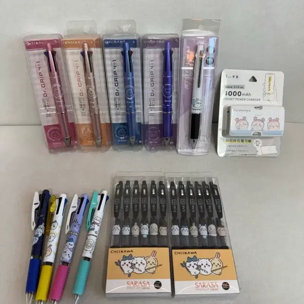 [BUNJANG] Chiikawa Jetstream Light Momonga Hachiware Usagi Nontenki Crab Ballpoint Pen Set / 치이카와 제트스트림 라이트 모몽가 하치와레 우사기 먼작귀 카니