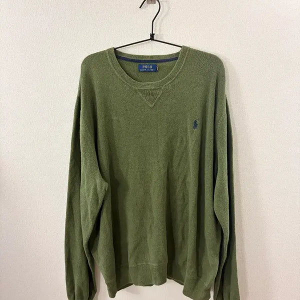 [BUNJANG] Polo Ralph Lauren Olive Knit L / 폴로 랄프로렌 (Polo) 올리브색 니트 L