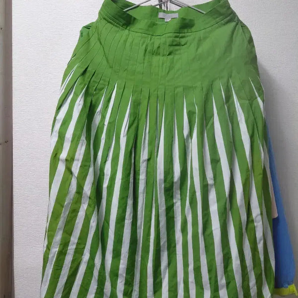 [BUNJANG] Pleated Mini Skirt with Stripes / 코스치마 25~26
