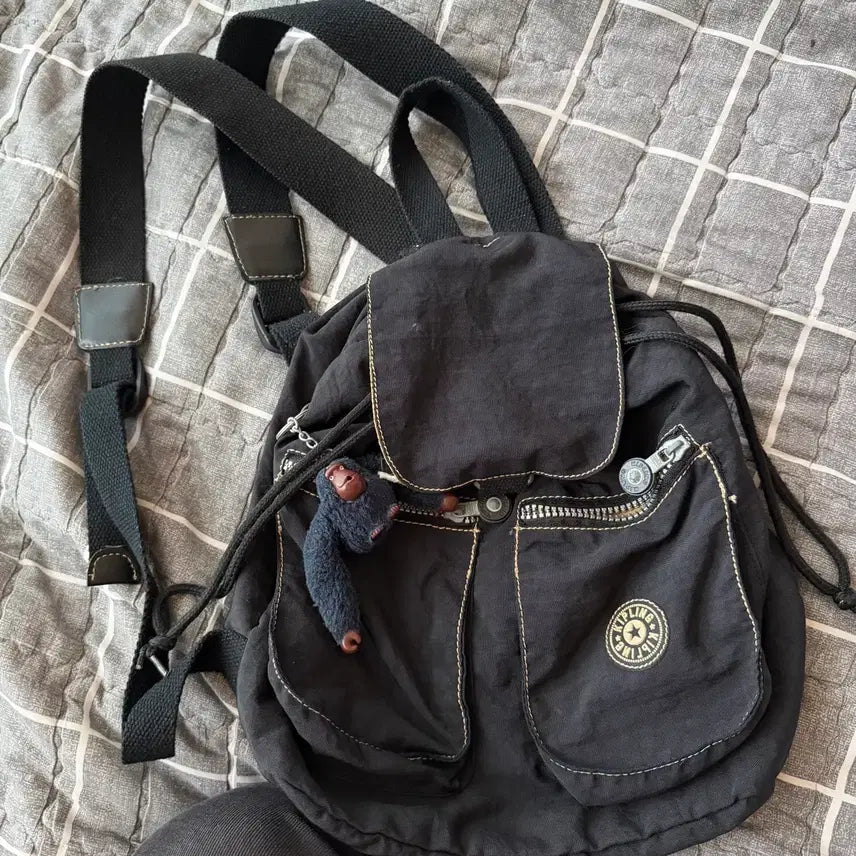 [BUNJANG] Kipling Mini Backpack Black / 키플링 미니 백팩 블랙