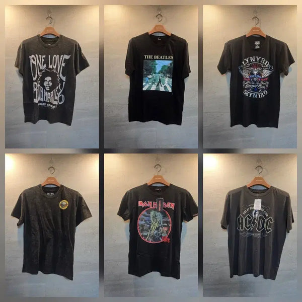 [BUNJANG] Various Band Graphic T-Shirt Collection / 레전더리. 밴드 티셔츠. 콜렉션. 미착.