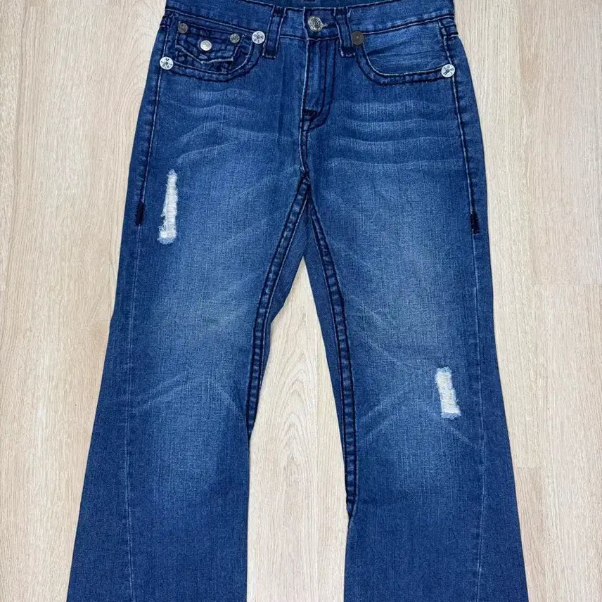 [BUNJANG] True Religion Joey Super T Bootcut Jeans / 트루릴리젼 청바지 부츠컷 데미지 워싱