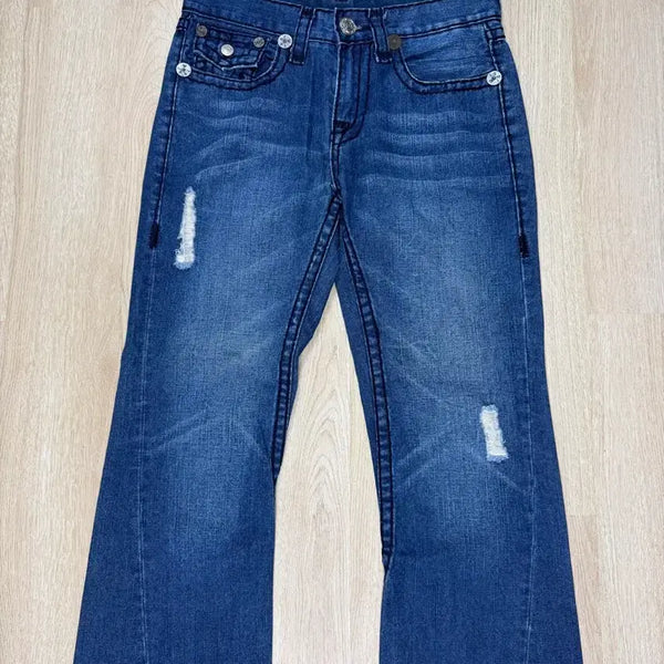 [BUNJANG] True Religion Joey Super T Bootcut Jeans / 트루릴리젼 청바지 부츠컷 데미지 워싱