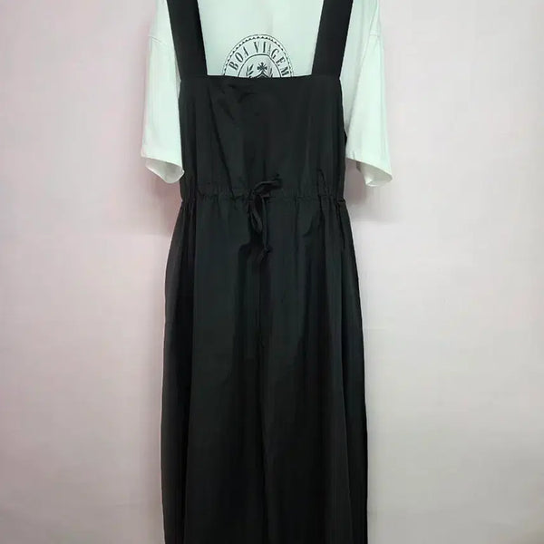 [BUNJANG] Bustier Jumpsuit + Plastic Island T-Shirt Set / 뷔스티에 점프수트+플라스틱아일랜드 티셔츠 set 55-66