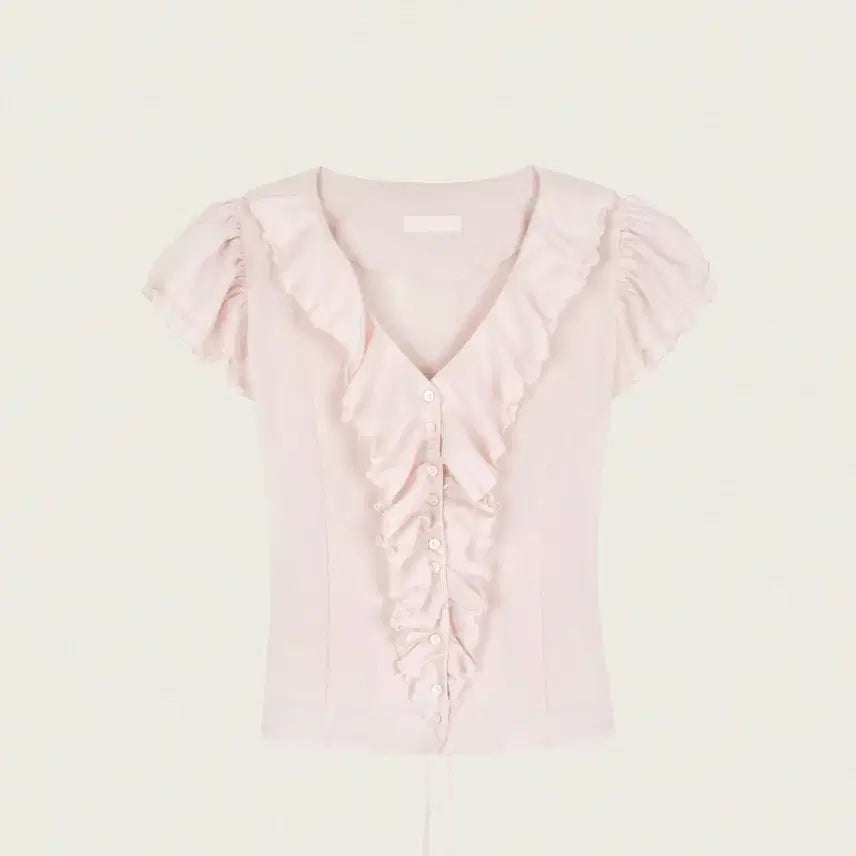[BUNJANG] Clishier Logish Chiffon Blouse Pink S / 텍o,새상품) 클리시어 로지쉬폰 블라우스 핑크s