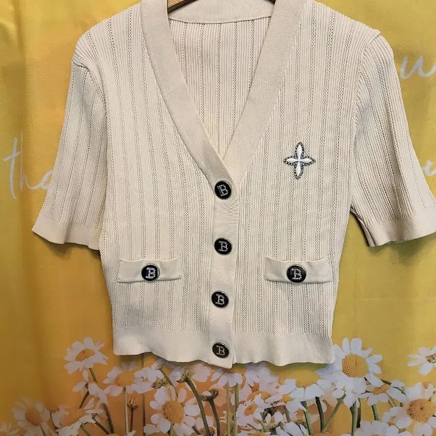[BUNJANG] Ivory V-Neck Knit Cardigan / F]    앞오픈  니트가디건