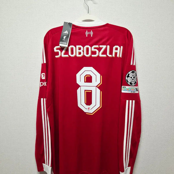 [BUNJANG] Liverpool 2025-26 Home Long Sleeve No. 8 Szoboszlai Authentic Jersey / (새상품) 25-26 리버풀 홈 긴팔 No.8 소보슬라이 챔 정품 유니폼