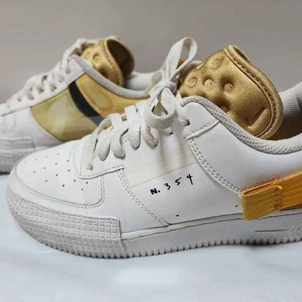 [BUNJANG] Nike Air Force 1 Type N.354 White Gold (250mm) / 나이키 에어포스1 타입 N.354 화이트 골드 250mm