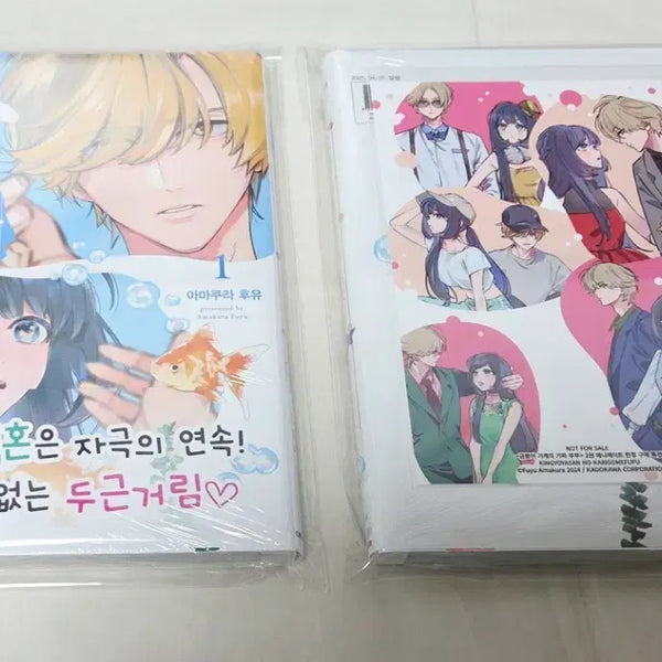 [BUNJANG] Goldfish Shop Fake Couple Vol. 1-2 (First Edition, Sealed) + Vol. 2 Animate Exclusive / 금붕어 가게의 가짜 부부 1~2권(초판,미개봉)+2권애니메이트특전