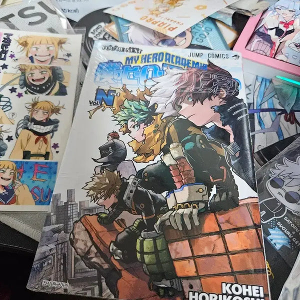 [BUNJANG] My Hero Academia The Movie: Two Heroes - Special Edition Comic Book & Himiko Toga Sticker Set / 나히아 극장판 특전 만화책 +덤 토가 스티커
