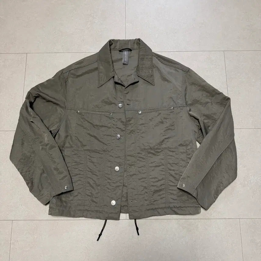 [BUNJANG] Unaffected Trucker Jacket Sage Brown Oversized Size S / [언어펙티드] 트러커 자켓