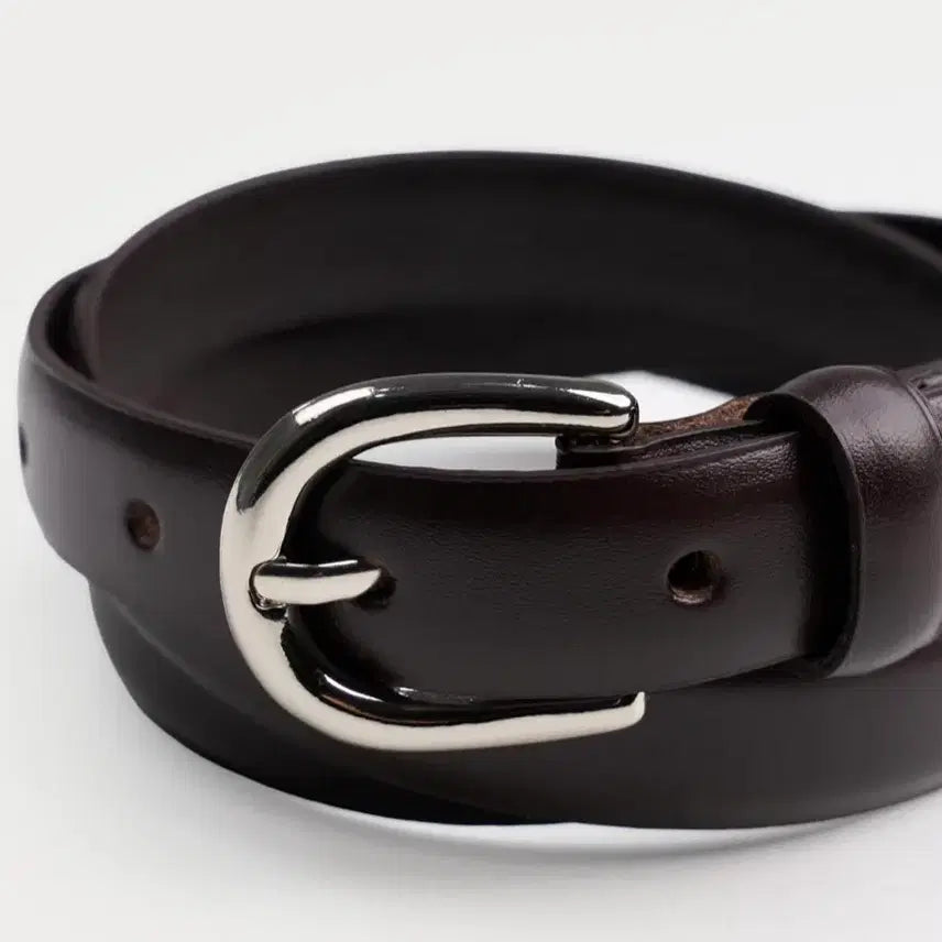 [BUNJANG] Magjay Leather Belt Brown / (새제품) 매그제이 레더벨트 브라운