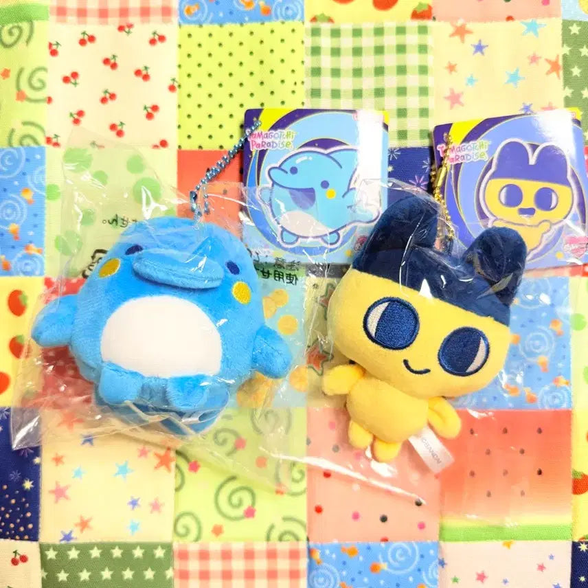 [BUNJANG] Tamagotchi Iruka-chi and Mamechi Mascot Keychain Bundle Set / 일괄) 이루카치 마메치 다마고치 마스코트 인형 키링
