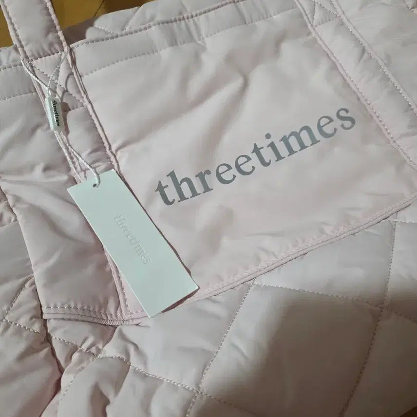 [BUNJANG] 3times Bebe Tote Bag Pink / 쓰리타임즈 베베 토트빅