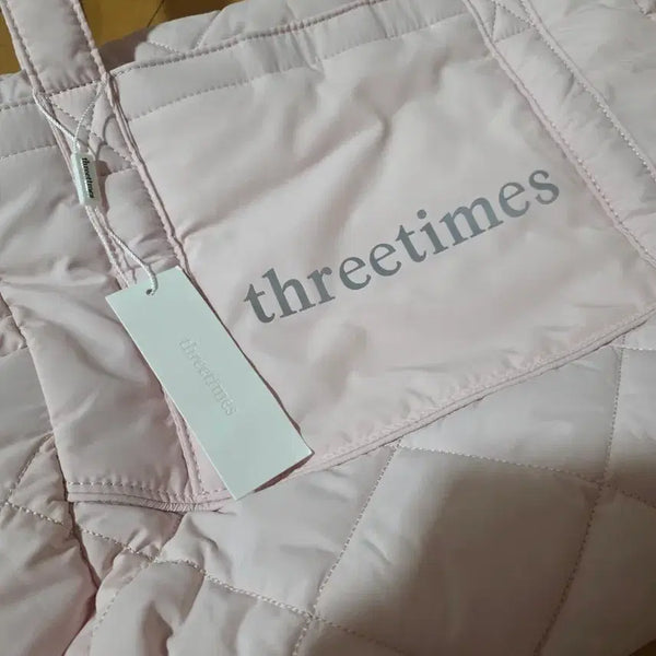 [BUNJANG] 3times Bebe Tote Bag Pink / 쓰리타임즈 베베 토트빅