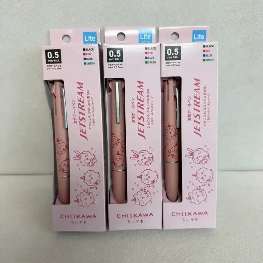 [BUNJANG] Chiikawa Jetstream Light Pink Ballpoint Pen / 치이카와 제트스트림 라이트 핑크 치이카와 샤프 치이카와 볼펜 먼작귀