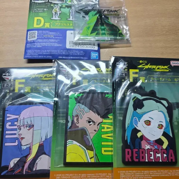 [BUNJANG] Cyberpunk: Edgerunners Ichiban Kuji Lucy, David, Rebecca Acrylic Keychain Bundle Set / 당배)사이버펑크 루시 데이비드 레베카 제일복권 키링 아크릴 일괄