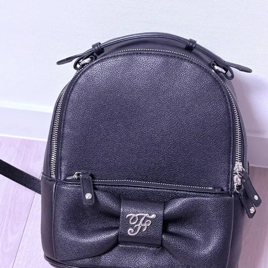 [BUNJANG] Maison de FLEUR Ribbon Backpack Black / 이번주까지7.0))메종드플뢰르 리본 백팩