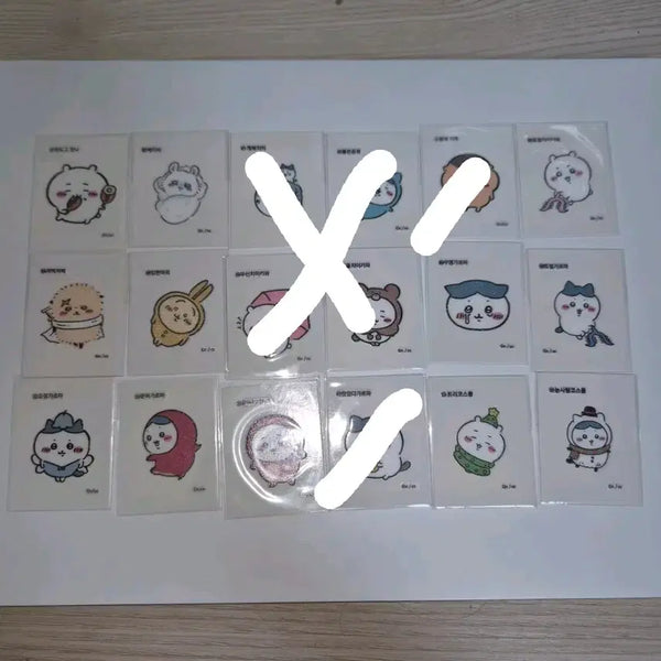 [BUNJANG] Chiikawa Mono Character Retro Seal Sticker 1st Edition / 치이카와 먼작귀 레트로 연도문구 띠부씰 띠부실 1탄