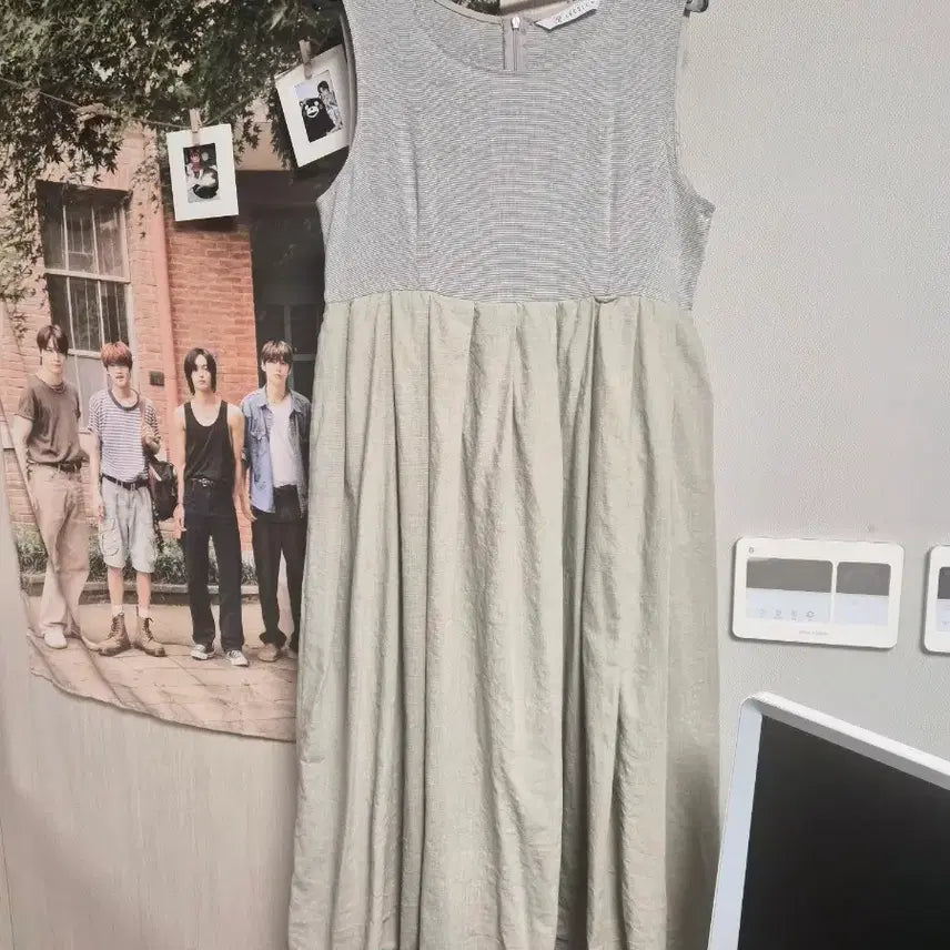 [BUNJANG] L SLEEHANBOK Seuran One-piece Dress Soft Beige / 리슬 생활한복 스란원피스 소프트베이지
